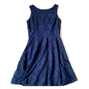 Navy lace dress